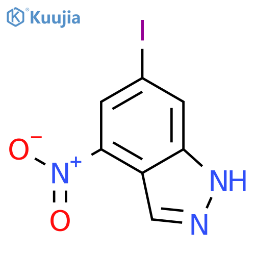 6-Iodo-4-nitro-1H-indazole structure