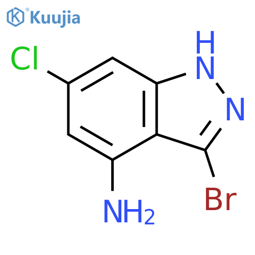 4-Amino-3-bromo-6-chloro (1H)indazole structure