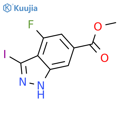 Methyl 4-fluoro-3-iodo-1H-indazole-6-carboxylate structure