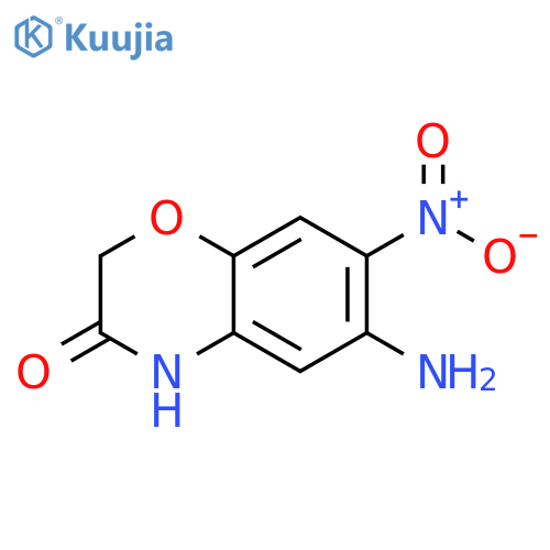6-amino-7-nitro-3,4-dihydro-2H-1,4-benzoxazin-3-one structure