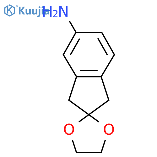 Spiro[1,3-dihydroindene-2,2'-1,3-dioxolane]-5-amine structure