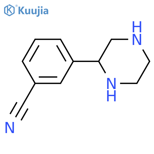 2-(3-CYANOPHENYL)PIPERAZINE structure