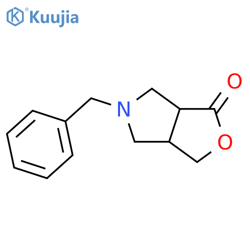 5-benzyl-hexahydro-1H-furo3,4-cpyrrol-1-one structure