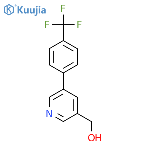 (5-(4-(Trifluoromethyl)phenyl)pyridin-3-yl)methanol structure
