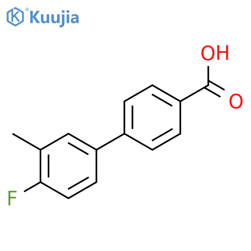 4-(4-Fluoro-3-methylphenyl)benzoic acid structure