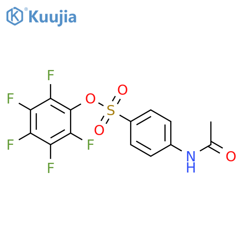 2,3,4,5,6-Pentafluorophenyl 4-(acetylamino)-benzenesulfonate structure