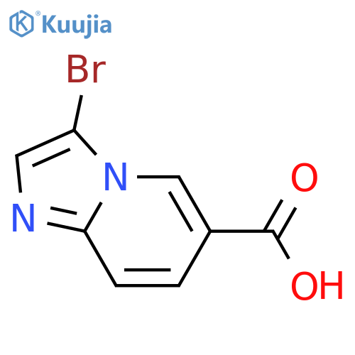 3-Bromoimidazo1,2-apyridine-6-carboxylic acid structure