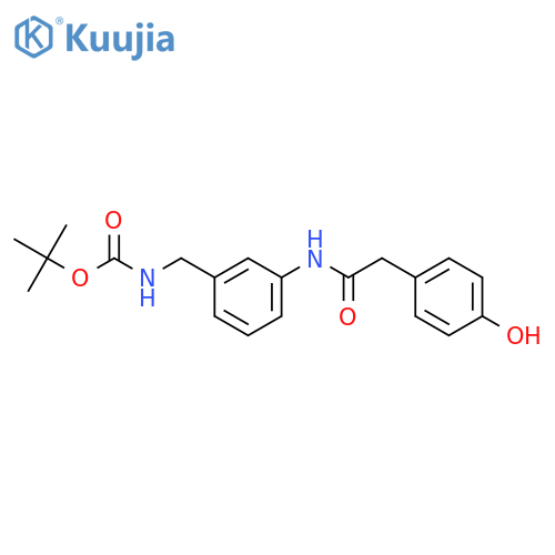 Carbamic acid,[[3-[[(4-hydroxyphenyl)acetyl]amino]phenyl]methyl]-, 1,1-dimethylethyl ester(9CI) structure