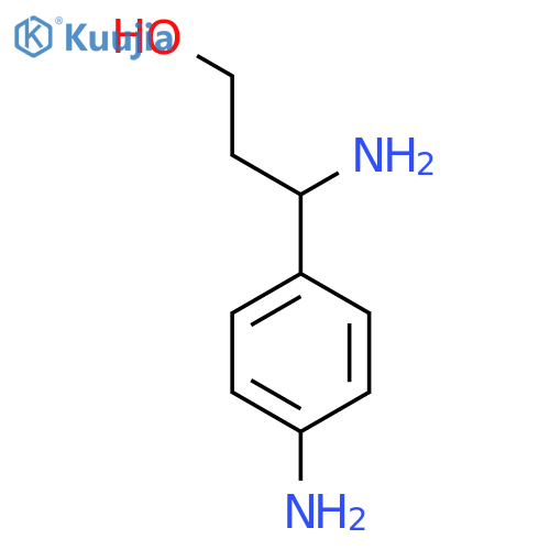 3-Amino-3-(4-aminophenyl)propan-1-ol structure