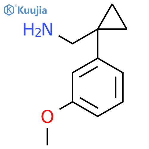1-(3-Methoxyphenyl)cyclopropylmethylamine structure