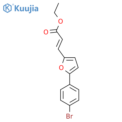 3-[5-(4-Bromo-phenyl)-furan-2-yl]-acrylic acid ethyl ester structure