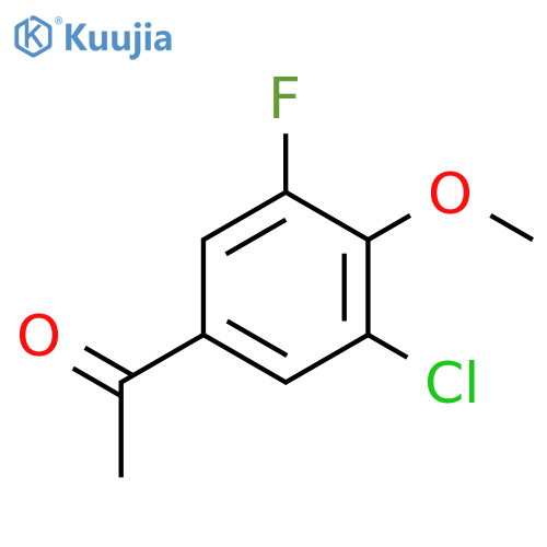 3'-Chloro-5'-fluoro-4'-methoxyacetophenone structure