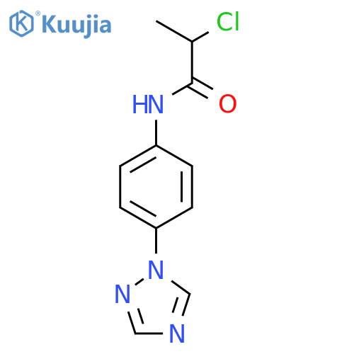 2-Chloro-N-(4-[1,2,4]triazol-1-yl-phenyl)-propionamide structure
