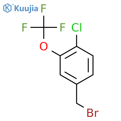 4-(Bromomethyl)-1-chloro-2-(trifluoromethoxy)benzene structure