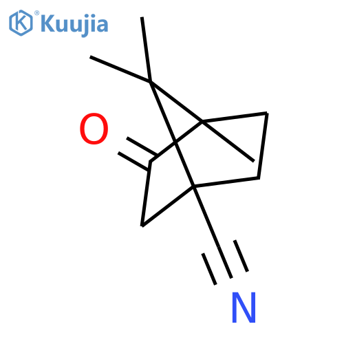Bicyclo[2.2.1]heptane-1-carbonitrile, 4,7,7-trimethyl-3-oxo- structure