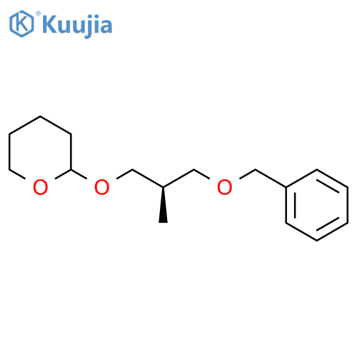 2H-Pyran, tetrahydro-2-[(2R)-2-methyl-3-(phenylmethoxy)propoxy]- structure