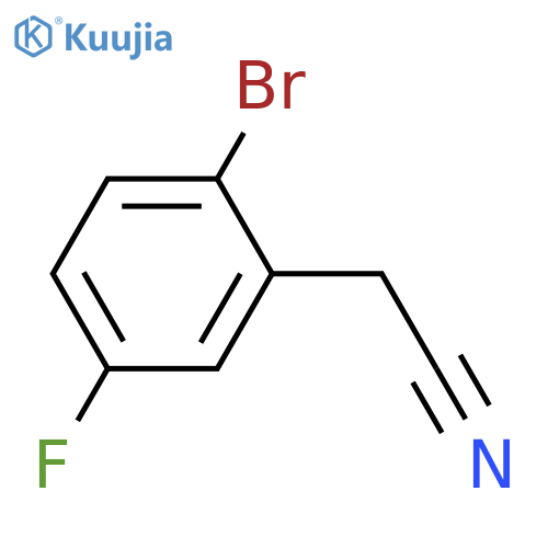 2-Bromo-5-fluorophenylacetonitrile structure