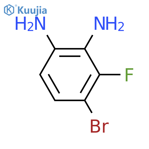 4-Bromo-3-fluorobenzene-1,2-diamine structure