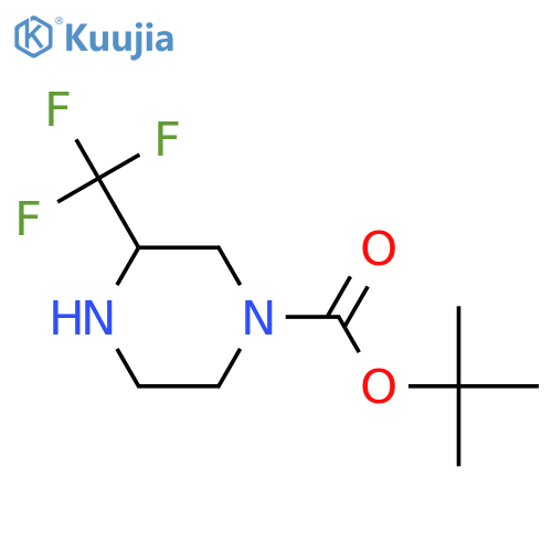 Tert-Butyl 3-(trifluoromethyl)piperazine-1-carboxylate structure