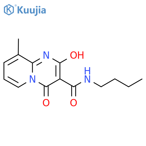 N-butyl-2-hydroxy-9-methyl-4-oxo-4H-pyrido1,2-apyrimidine-3-carboxamide structure