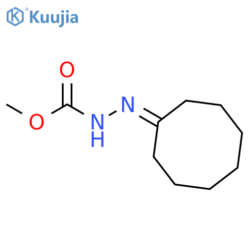 Hydrazinecarboxylic acid, cyclooctylidene-, methyl ester structure