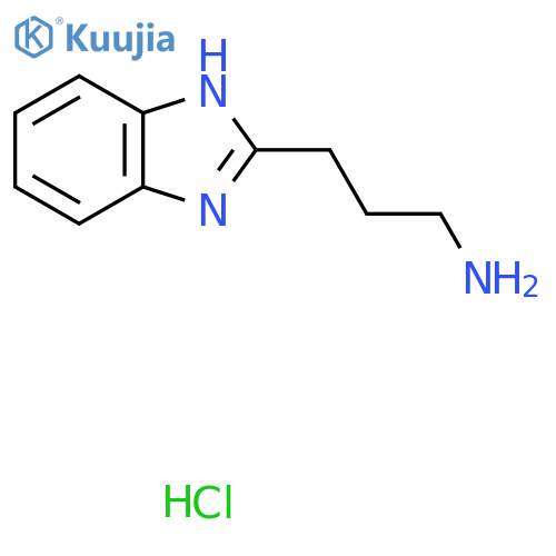 3-(1H-benzimidazol-2-yl)propan-1-amine hydrochloride structure