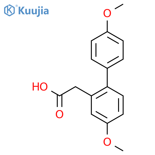 [1,1'-Biphenyl]-2-acetic acid, 4,4'-dimethoxy- structure