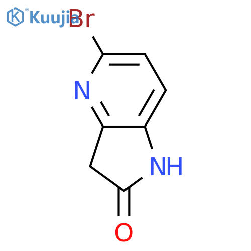 5-bromo-1H,2H,3H-pyrrolo[3,2-b]pyridin-2-one structure