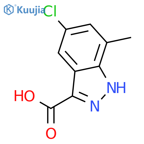 5-Chloro-7-methyl-1H-indazole-3-carboxylic acid structure