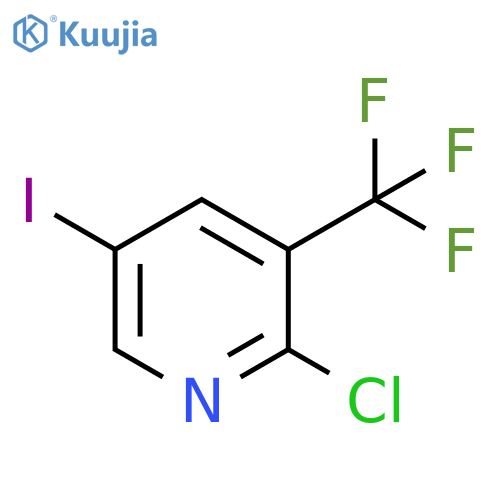 2-Chloro-5-iodo-3-(trifluoromethyl)pyridine structure