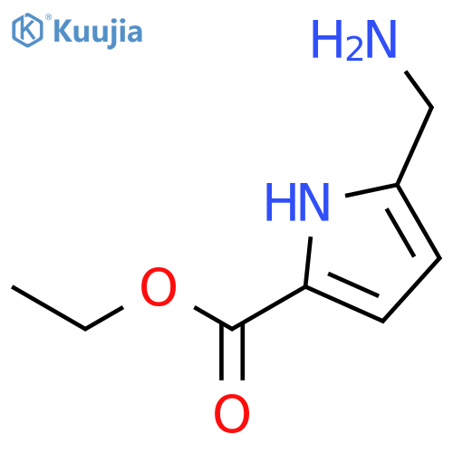 Ethyl 5-(aminomethyl)-1H-pyrrole-2-carboxylate structure