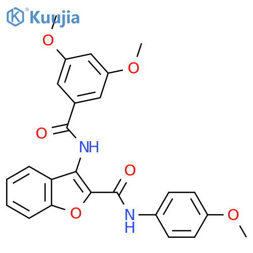 3-(3,5-dimethoxybenzamido)-N-(4-methoxyphenyl)-1-benzofuran-2-carboxamide structure