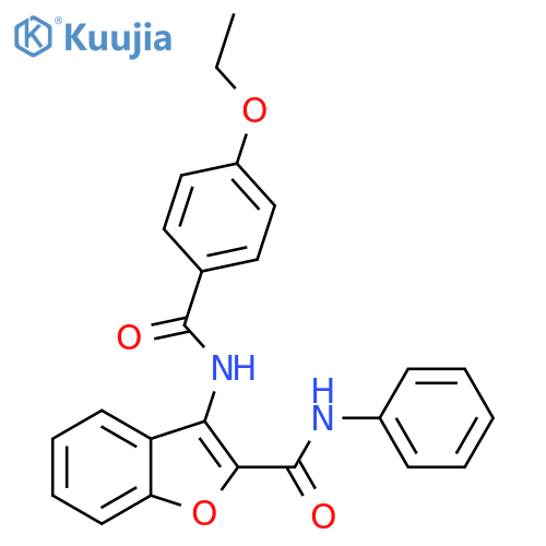 3-(4-ethoxybenzamido)-N-phenyl-1-benzofuran-2-carboxamide structure