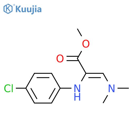 2-Propenoic acid, 2-[(4-chlorophenyl)amino]-3-(dimethylamino)-, methyl ester, (2Z)- structure
