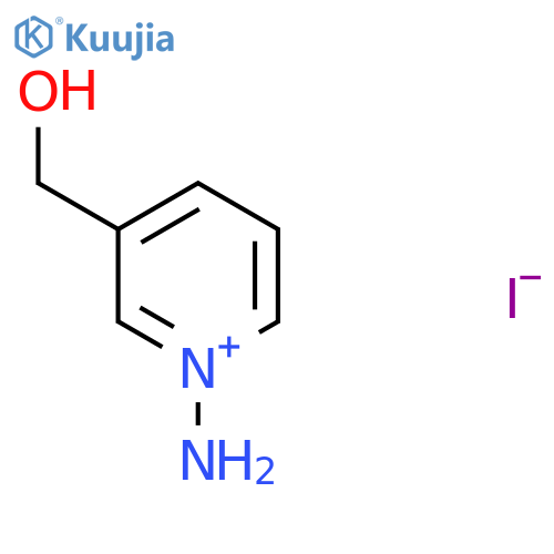 1-Amino-3-(hydroxymethyl)pyridin-1-ium iodide structure