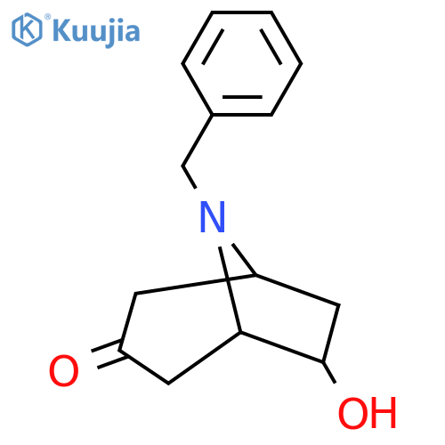 exo-6-amino-8-benzyl-8-azabicyclo[3.2.1]octan-3-one structure
