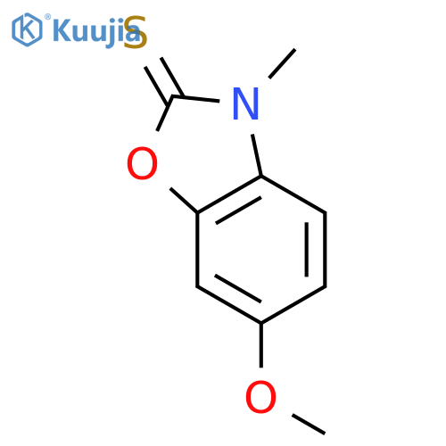 2(3H)-Benzoxazolethione, 6-methoxy-3-methyl- structure