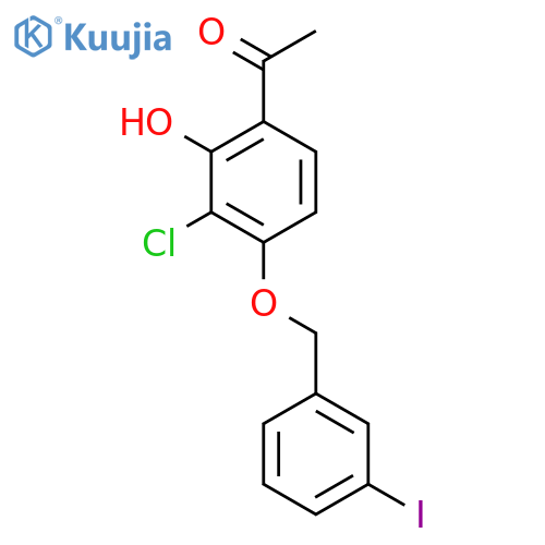 Ethanone, 1-[3-chloro-2-hydroxy-4-[(3-iodophenyl)methoxy]phenyl]- structure
