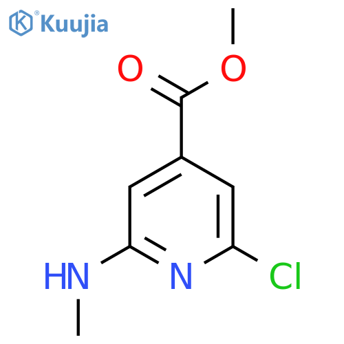 Methyl 2-chloro-6-(methylamino)isonicotinate structure