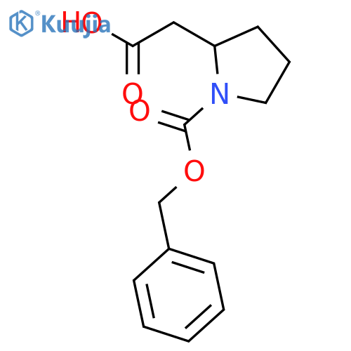 2-{1-(benzyloxy)carbonylpyrrolidin-2-yl}acetic acid structure