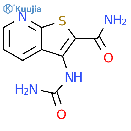 Thieno[2,3-b]pyridine-2-carboxamide, 3-[(aminocarbonyl)amino]- structure