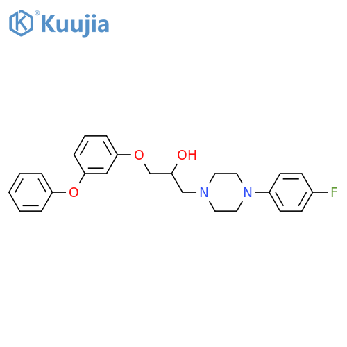 1-4-(4-fluorophenyl)piperazin-1-yl-3-(3-phenoxyphenoxy)propan-2-ol structure