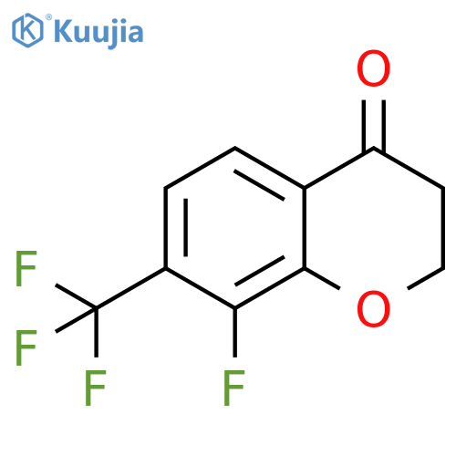 4H-1-Benzopyran-4-one, 8-fluoro-2,3-dihydro-7-(trifluoromethyl)- structure