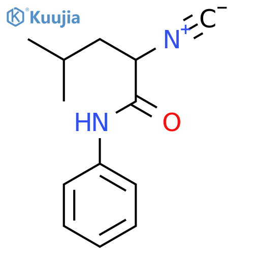 Pentanamide, 2-isocyano-4-methyl-N-phenyl- structure
