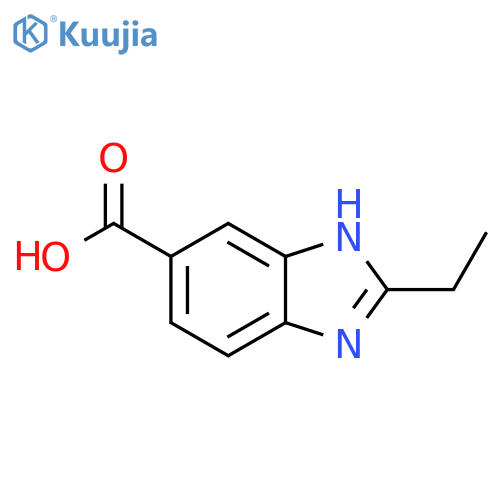2-Ethyl-1H-benzimidazole-6-carboxylic acid structure