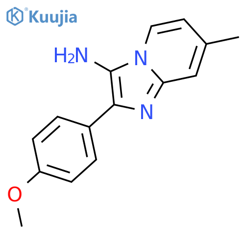 2-(4-methoxyphenyl)-7-methylimidazo1,2-apyridin-3-amine structure