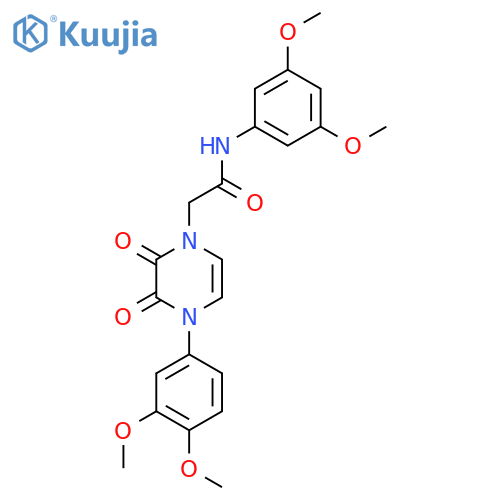 N-(3,5-dimethoxyphenyl)-2-4-(3,4-dimethoxyphenyl)-2,3-dioxo-1,2,3,4-tetrahydropyrazin-1-ylacetamide structure