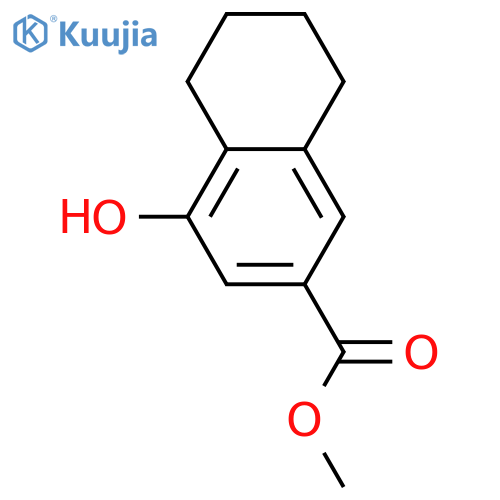 2-Naphthalenecarboxylicacid, 5,6,7,8-tetrahydro-4-hydroxy-, methyl ester structure