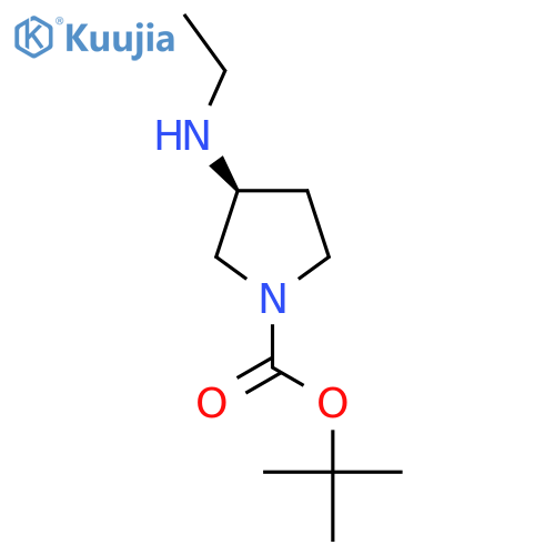 (S)-3-Ethylamino-pyrrolidine-1-carboxylic acid tert-butyl ester structure