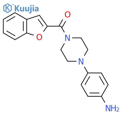 [4-(4-Aminophenyl)piperazin-1-yl](1-benzofuran-2-yl)methanone structure